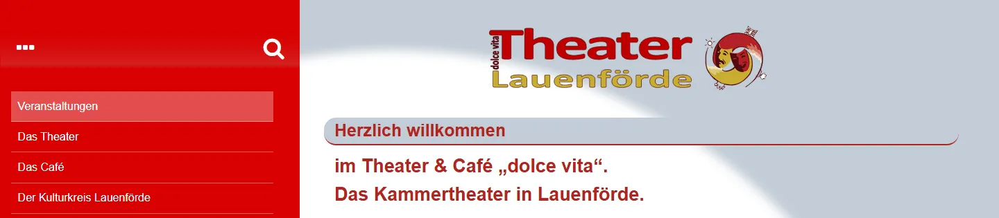 Bestehende Website des Kulturkreis Lauenförde mit Theaterprogramm